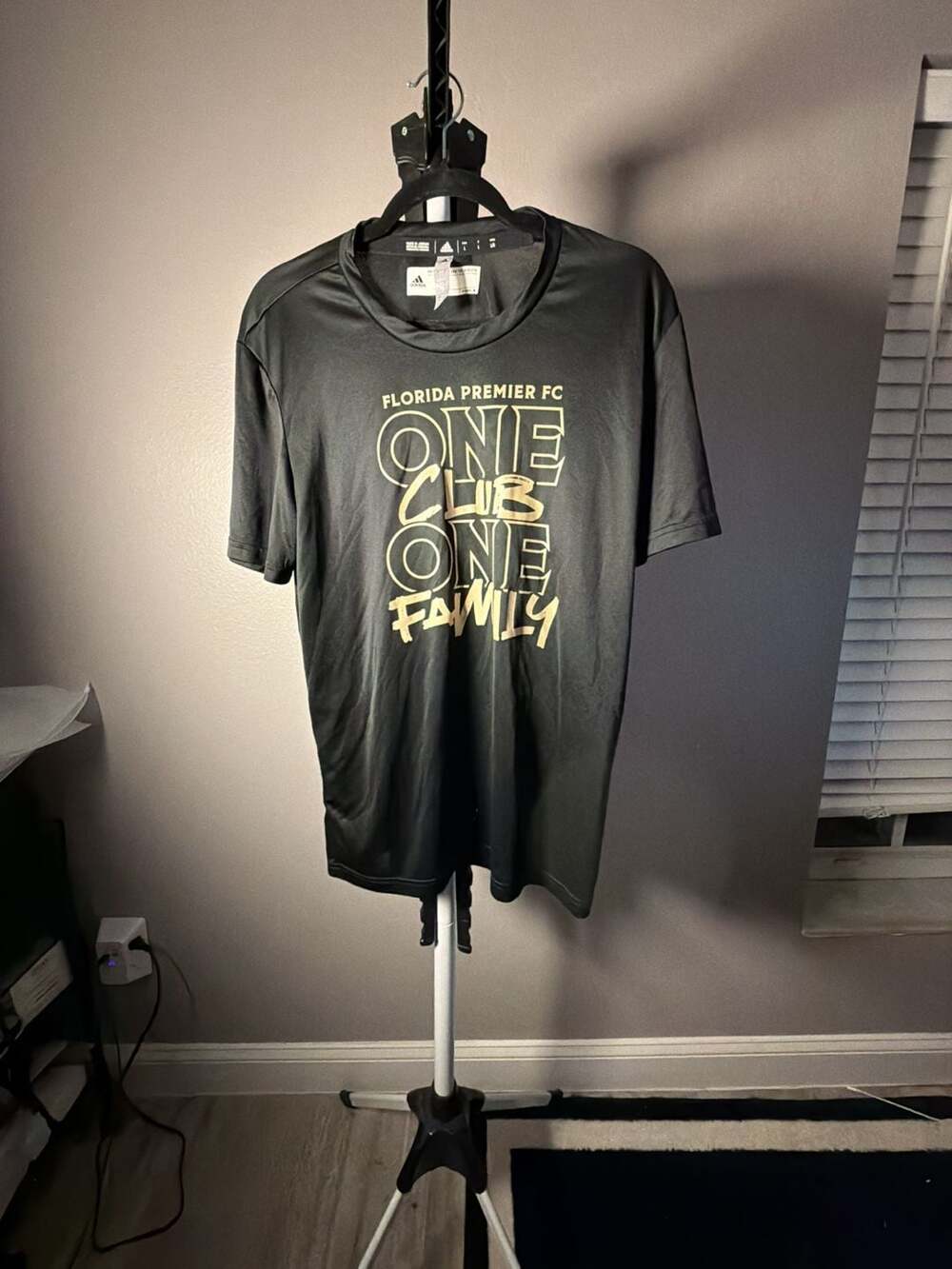 Adidas Florida Premier FC One Club One Family Black T-Shirt Size L